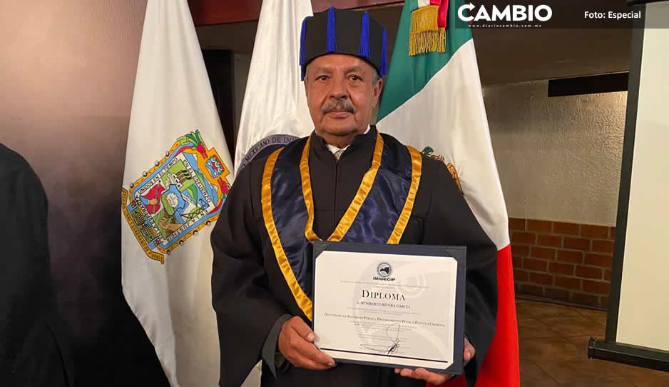 Titular de la SSPPC de San Andrés Cholula se gradúa del Doctorado en Seguridad Pública, Procesamiento Penal y Política Criminal
