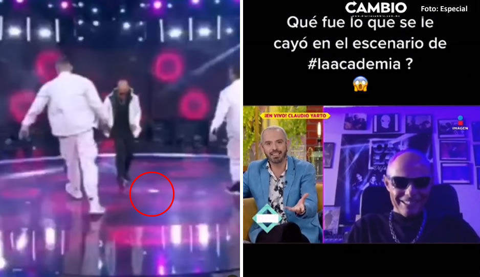 Claudio de Caló aclara lo que se cayó en un show de la Academia: no era droga, era un cubrebocas