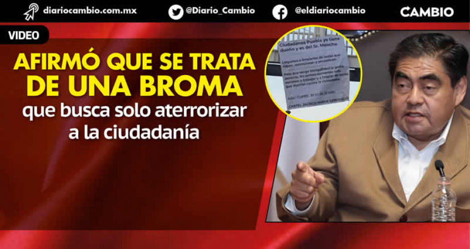 Mensajes son una broma del Guasón; dice Barbosa y reta a que pongan más: cuerpos de seguridad están preparados