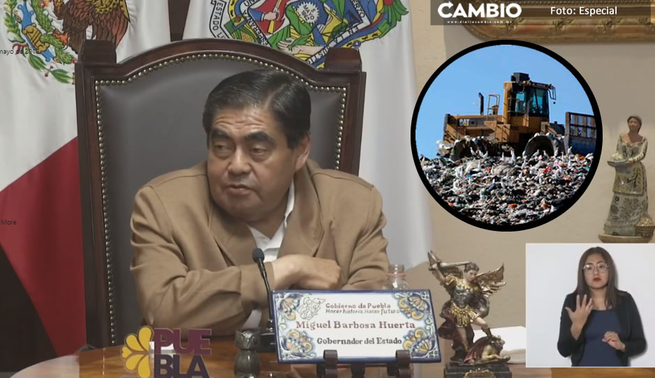 Ayuntamiento de Oaxaca llevaba sus desechos al relleno sanitario de Calpan: Barbosa (VIDEO)