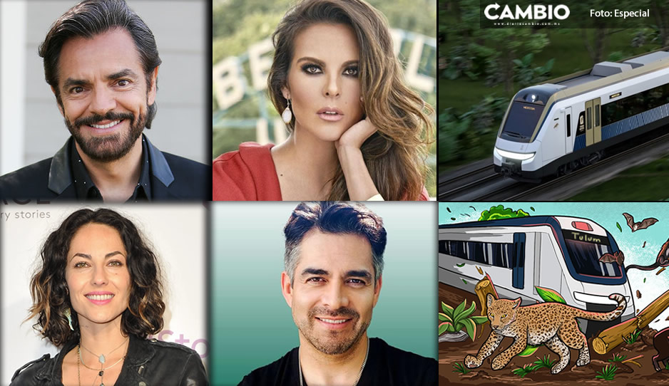 Eugenio Derbez, Bárbara Mori y Kate del Castillo; los artistas que están en contra del Tren Maya (VIDEO)