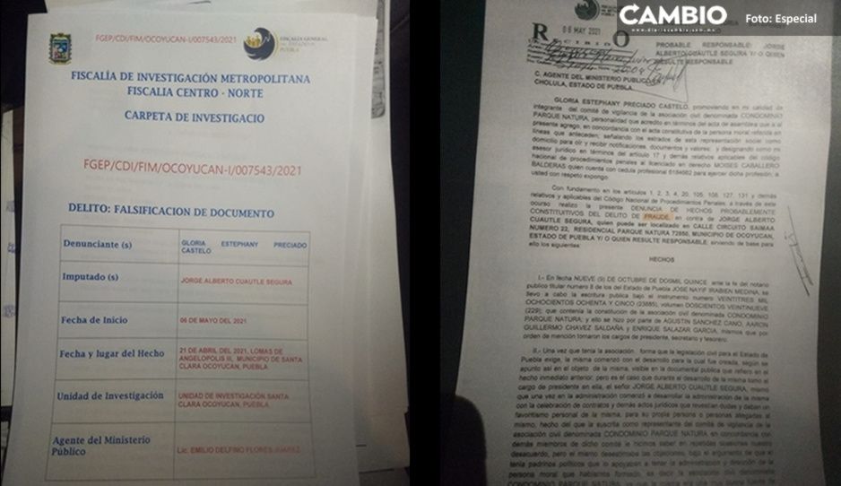 Por fraude, denuncian ante la Fiscal&iacute;a a candidato a regidor de Morena en Ocoyucan