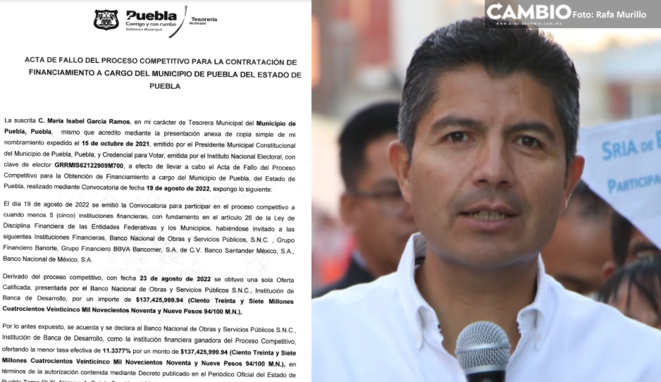 Oficial: Lalo firmará crédito con Banobras de 137 millones y no de 160 millones