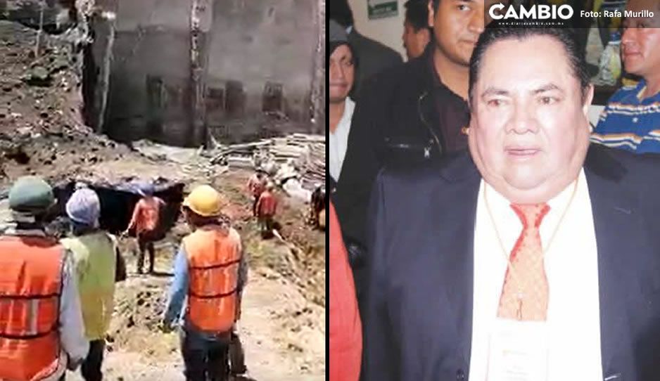 ¡Catástrofe! Hay varios muertos tras derrumbarse obra de Noé Peñaloza en Texmelucan (VIDEO)