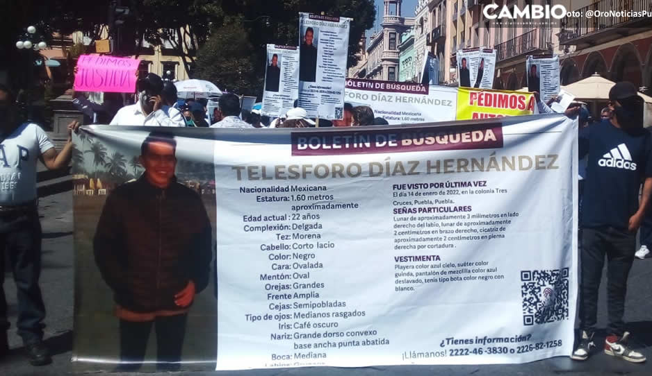 Familiares de Telesforo Díaz exigen lo encuentren, desapareció desde el 14 de enero en Tres Cruces