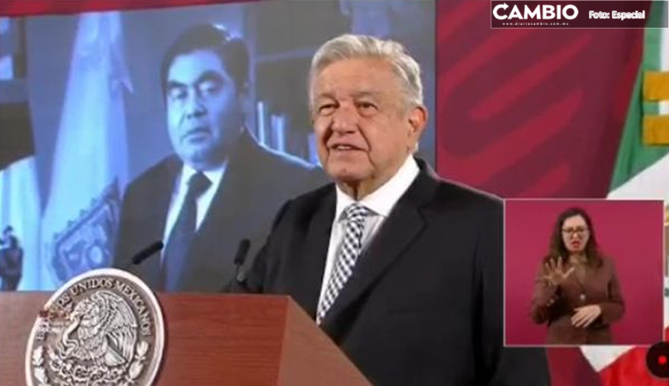 AMLO recuerda que la última vez que estuvo con Barbosa fue en la megamarcha de la 4T