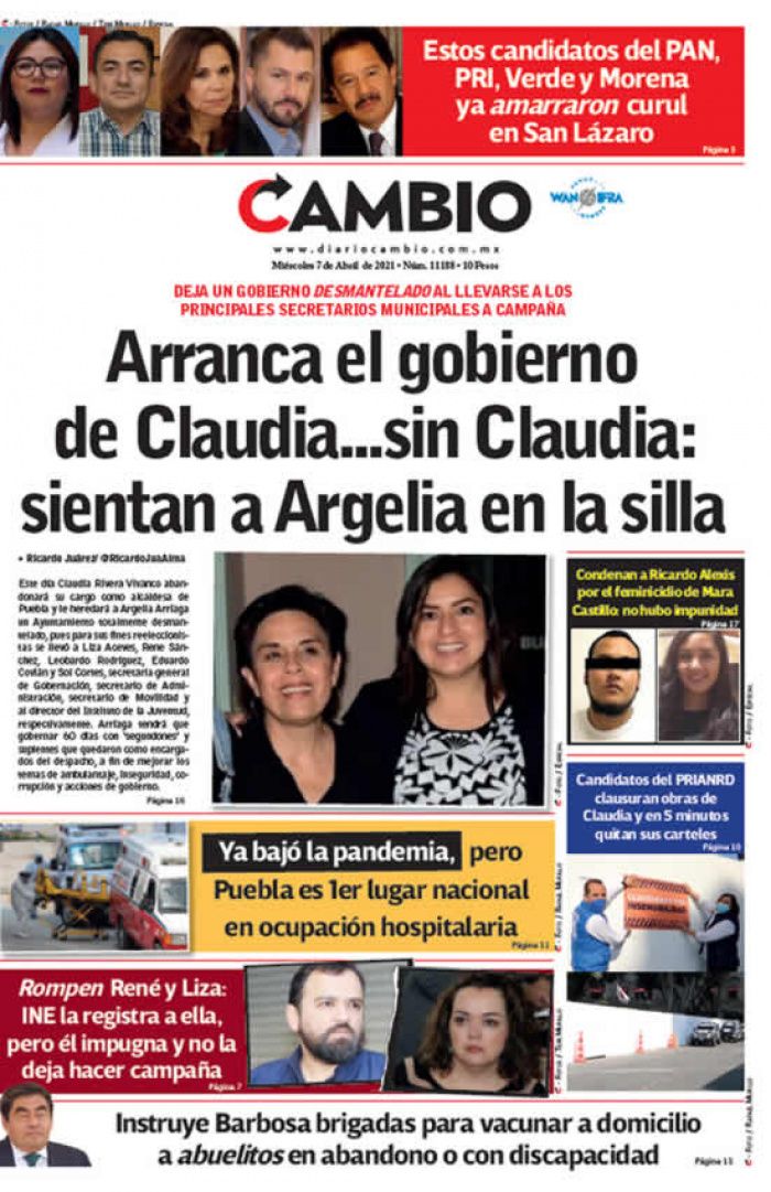 Arranca el gobierno de Claudia...sin Claudia: sientan a Argelia en la silla