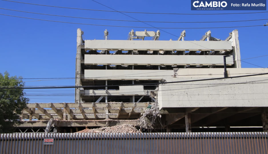 Así continúan los trabajos de demolición en el IMSS San Alejandro (FOTOS Y VIDEO)