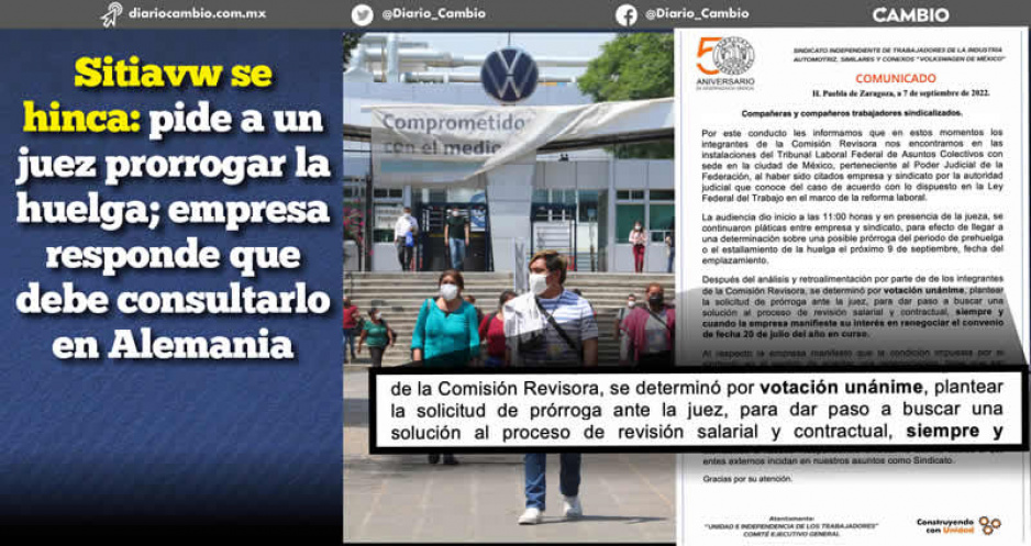 VW dobla a su sindicato: Comisión Revisora pide a juez prorrogar huelga