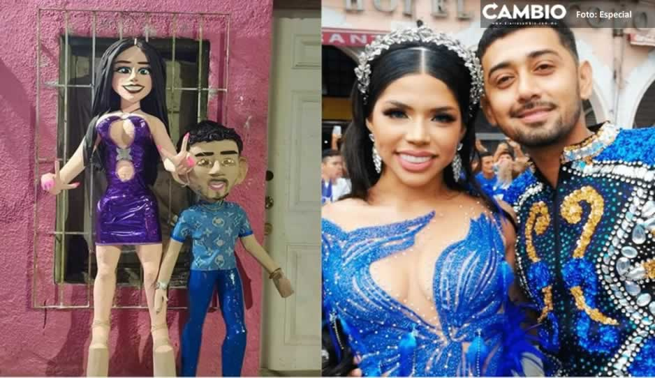 Crean piñata de Yeri Mua y Brian Villegas; &#039;Paponas&#039; estalla contra el negocio