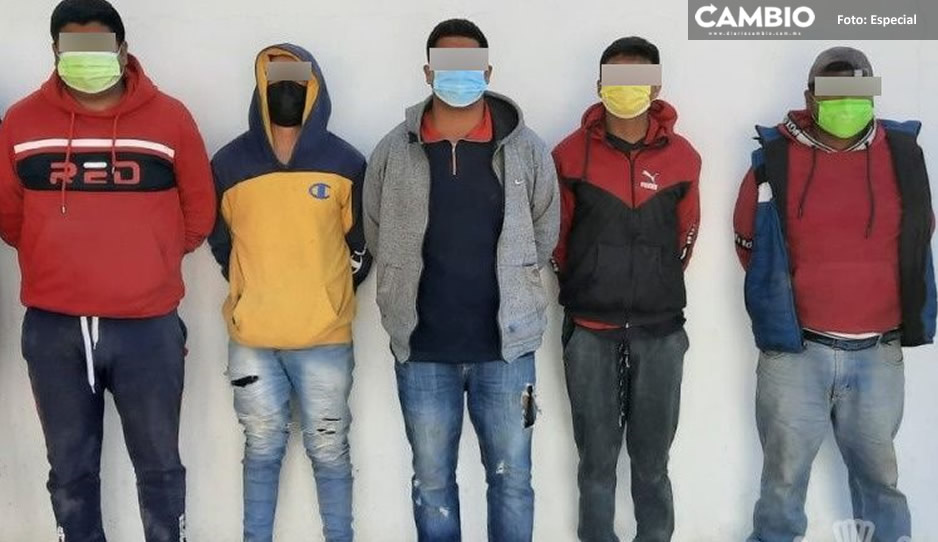 Detiene a banda dedicada al robo de transporte de carga en Texmelucan 