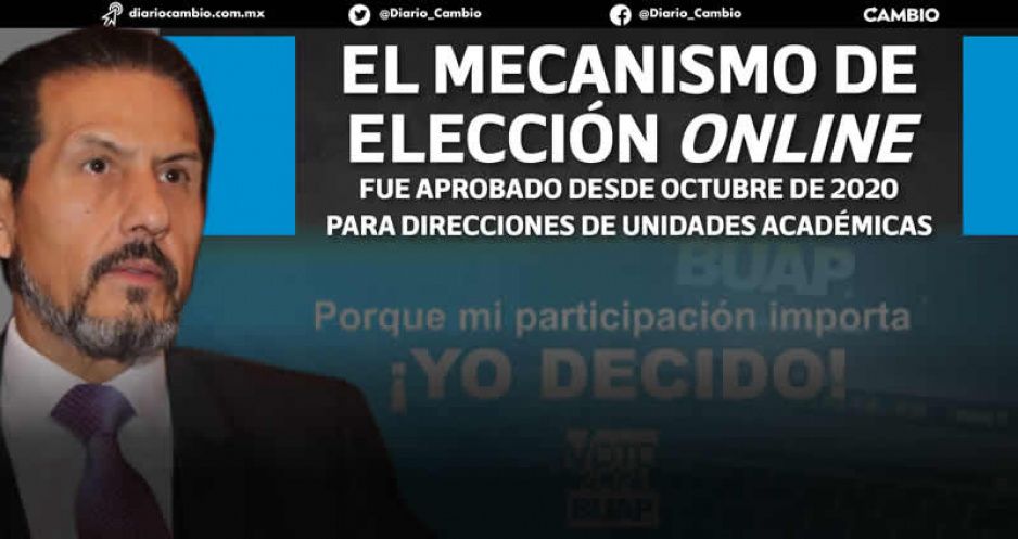 BUAP elegirá rector con voto electrónico por e-mail, sin presencia en los campus