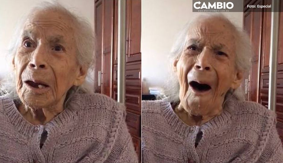 ¡Ternura! Abuelita se conmueve con canción de su infancia (VIDEO)