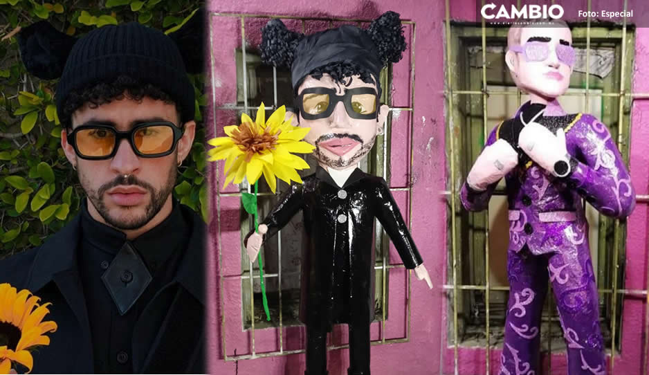 Crean piñata de Bad Bunny y usuarios reaccionan en redes (FOTOS)