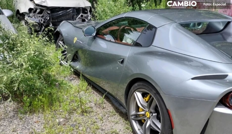 Valet parking intenta robar Ferrari de más de 14 millones de pesos y termina chocándolo