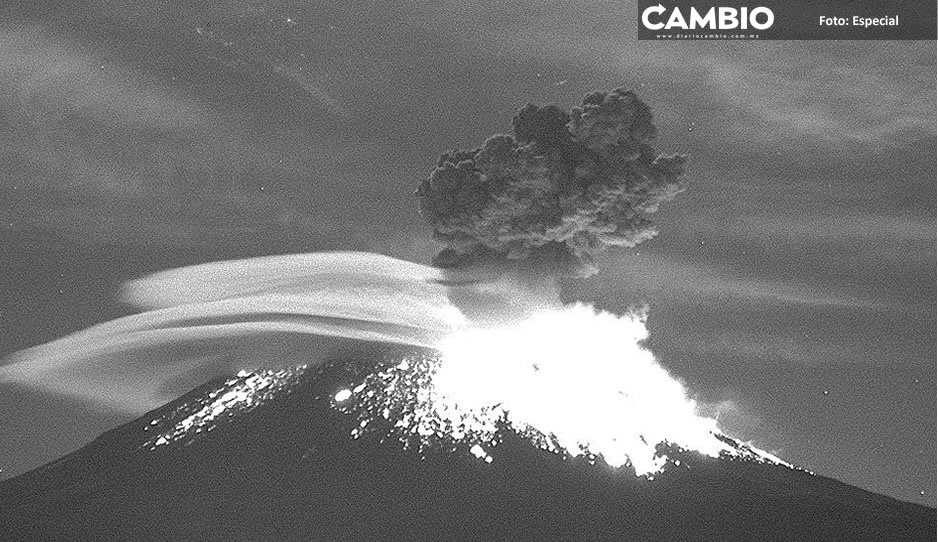 VIDEO: Popocatépetl da la bienvenida al 2023 con fuerte explosión