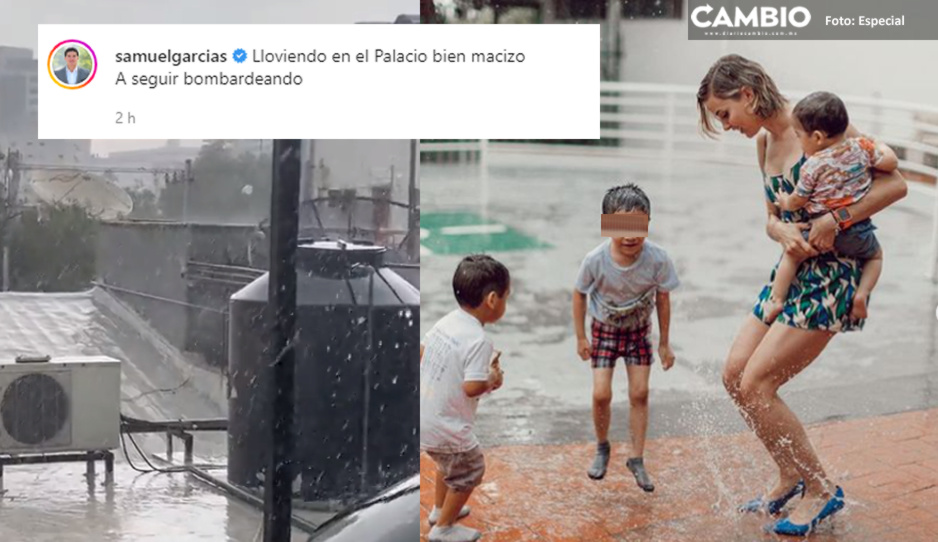 Tláloc le hizo el milagrito a Samuel García: al fin llueve en Monterrey (VIDEOS)