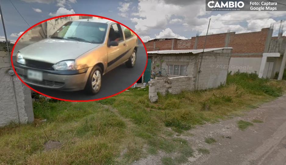 Pactan venta de auto por redes y los asaltan en Texmelucan; uno fue baleado