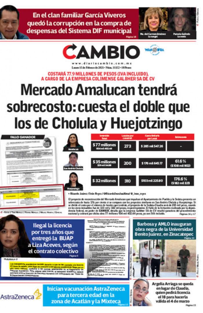 Mercado Amalucan tendrá sobrecosto: cuesta el doble que los de Cholula y Huejotzingo