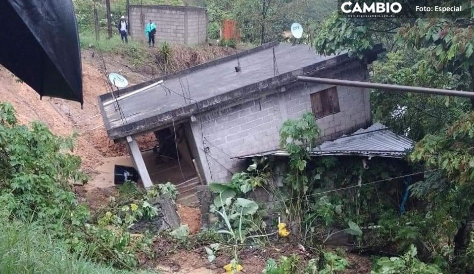 Fuertes lluvias provocan otro alud de tierra que sepultó dos casas en la Sierra Negra