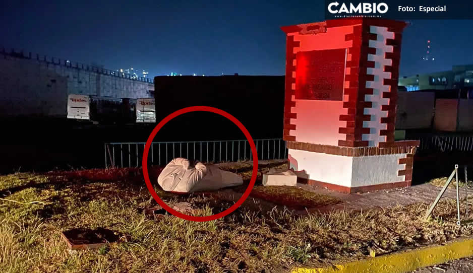 FOTO: Así dejaron la estatua de AMLO en Atlacomulco, Estado de México; sin cabeza