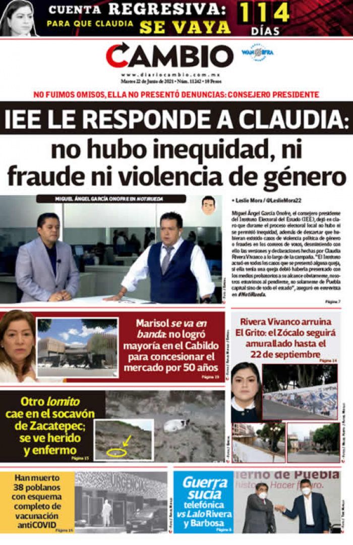 IEE LE RESPONDE A CLAUDIA: no hubo inequidad, ni fraude ni violencia de género