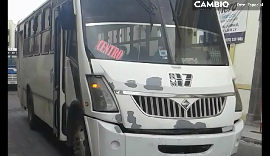 ¡Asaltos imparables! Ahora atracan Ruta 17 en la colonia 15 de septiembre de Puebla capital