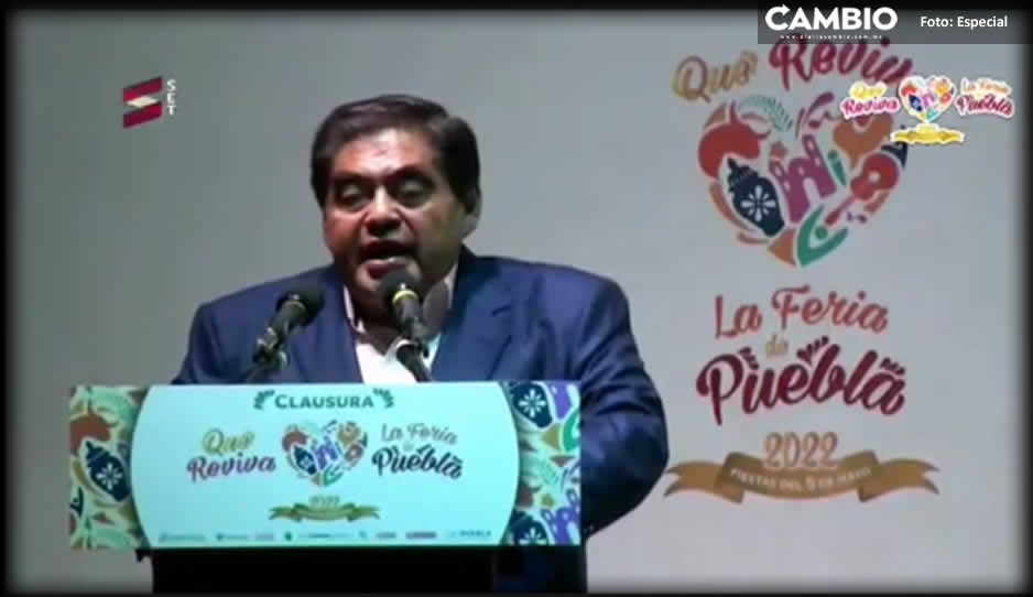 Barbosa engalana ceremonia de clausura de la Feria de Puebla ¡Hasta el 2023!