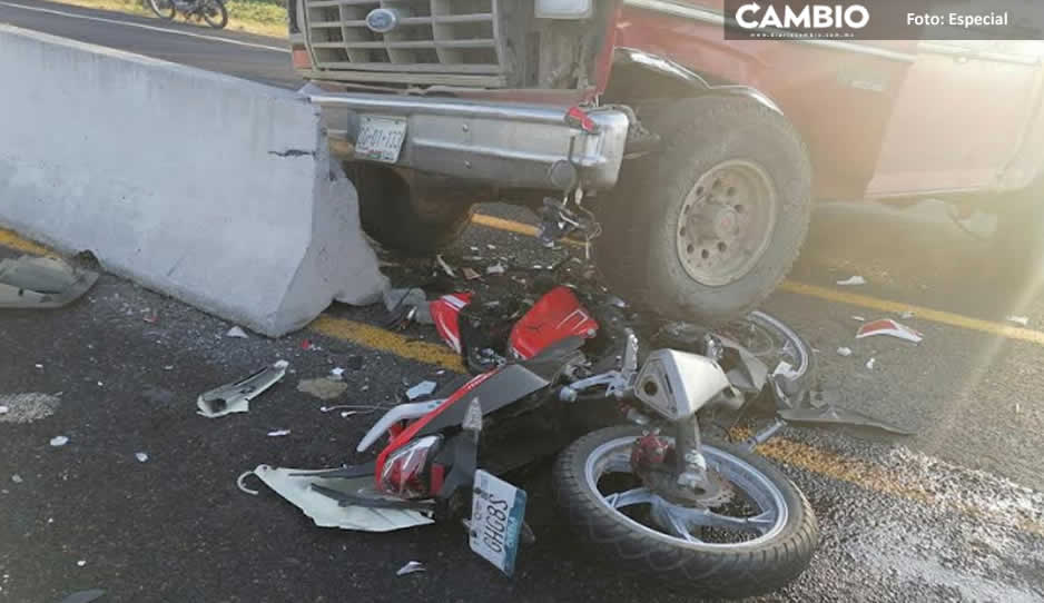 Conductor impacta a motociclista y se da a la fuga en Huaquechula