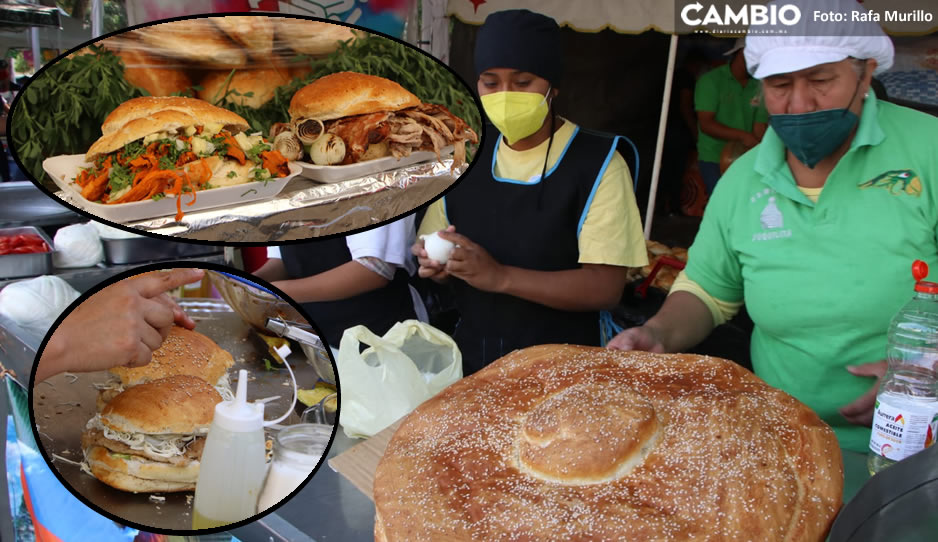 ¡Poblanos a romper la dieta! Da inicio la Feria de la Cemita afuera del CENHCH (FOTOS y VIDEO)