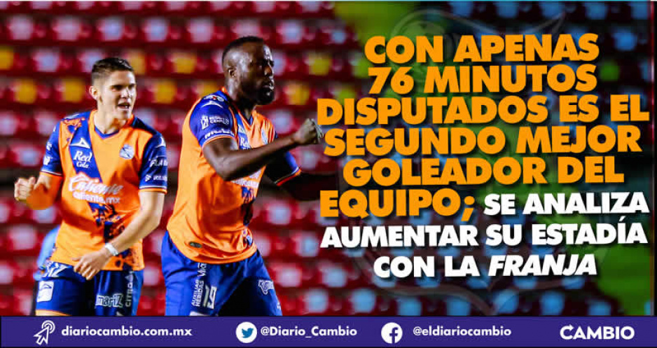Altidore el nuevo baluarte de Larcamón y el Club Puebla, marca cada 36 minutos
