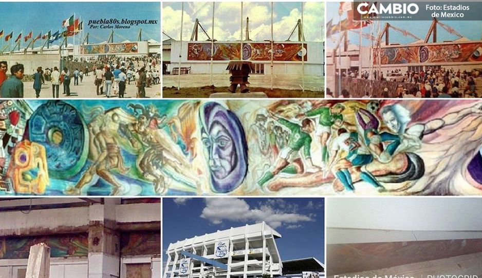 ¿Sabías que hay un mural en el Estadio Cuauhtémoc?