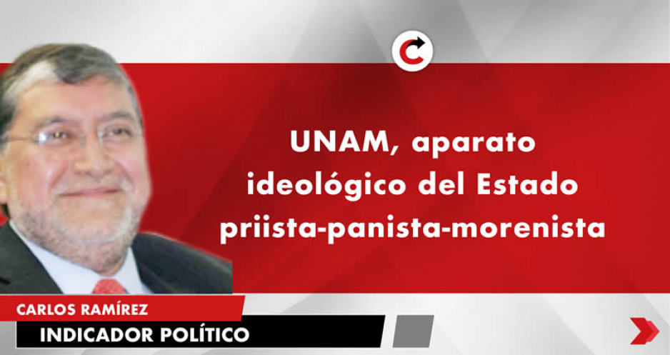 UNAM, aparato ideológico del Estado priista-panista-morenista