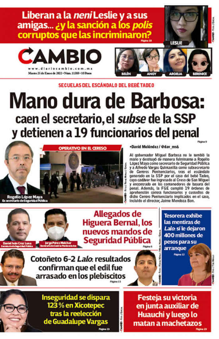 Mano dura de Barbosa: caen el secretario, el subse de la SSP y detienen a 19 funcionarios del penal