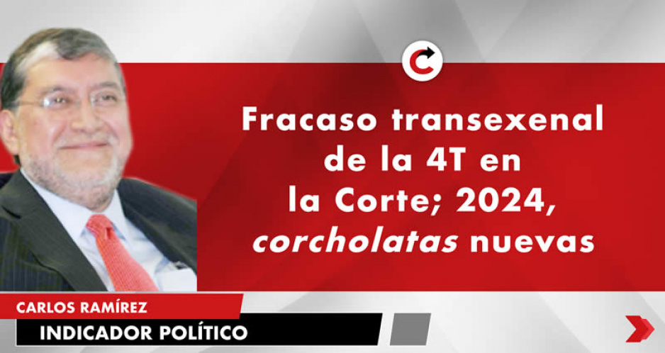 Fracaso transexenal de la 4T en la Corte; 2024, corcholatas nuevas