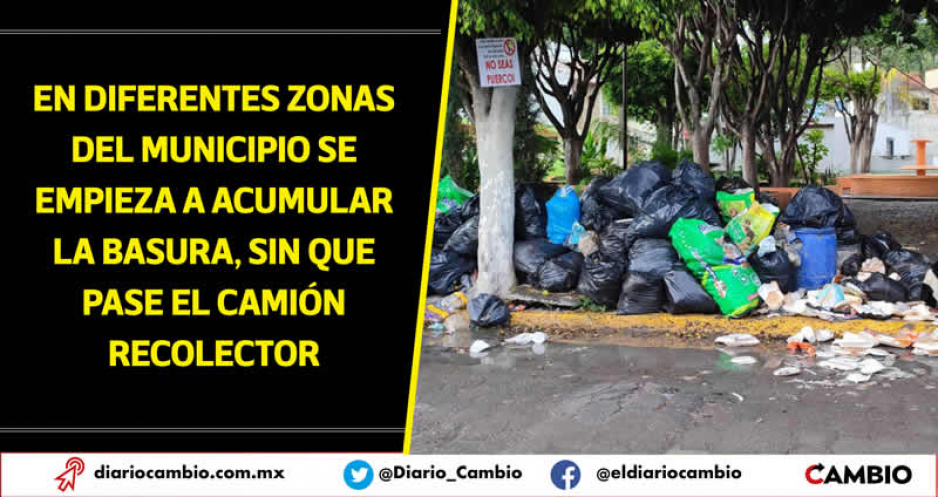 Tehuacán convertido en un basurero: gobierno de Tepole no puede con el servicio de recolección