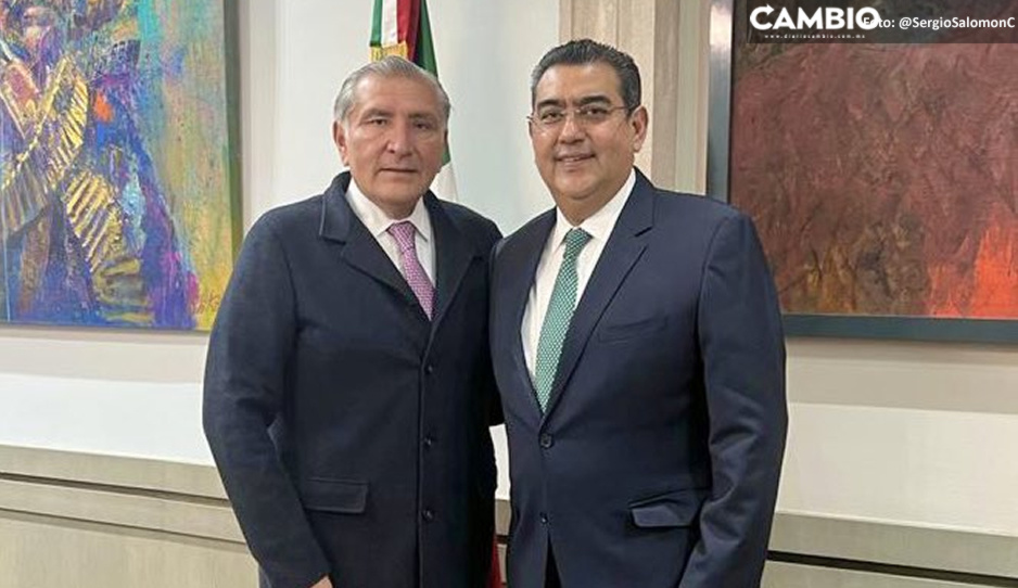 Sergio Salomón sostiene reunión con Adán Augusto y refrenda compromiso con AMLO