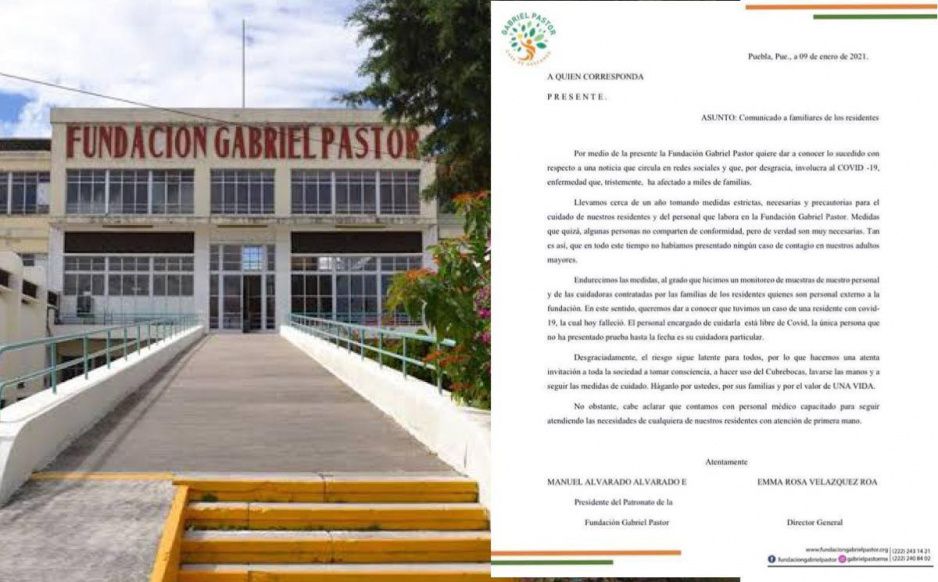 Descartan contagiadero en el asilo de Gabriel Pastor tras muerte de abuelita por Covid