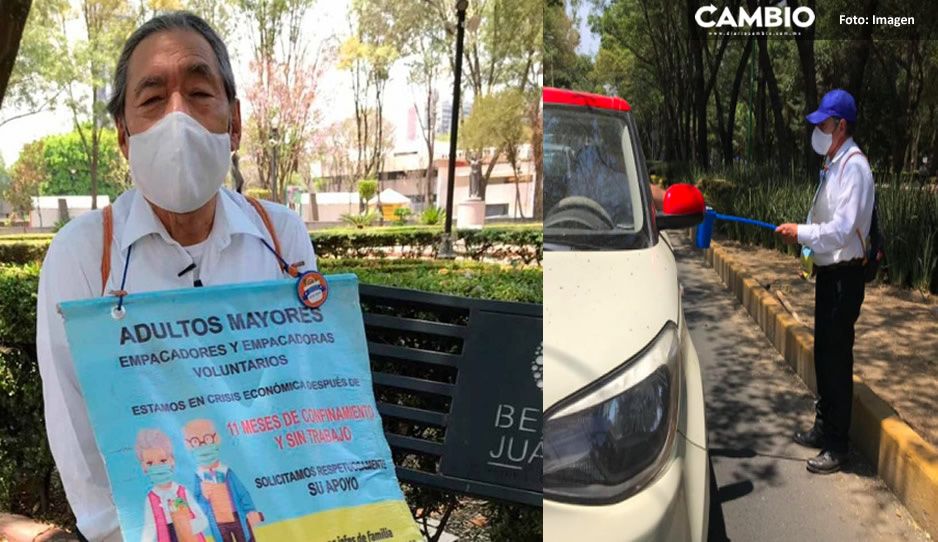 Abuelito Rafita ahora pide limosna tras perder su empleo de cerillo (VIDEO)