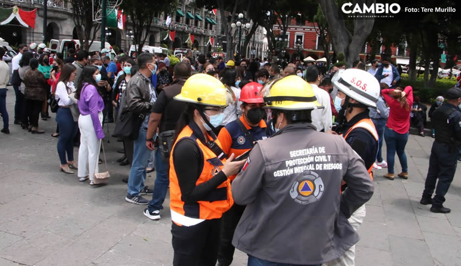 Hasta el momento, no reportan daños en edificios ni víctimas tras sismo de 7.4 en Puebla