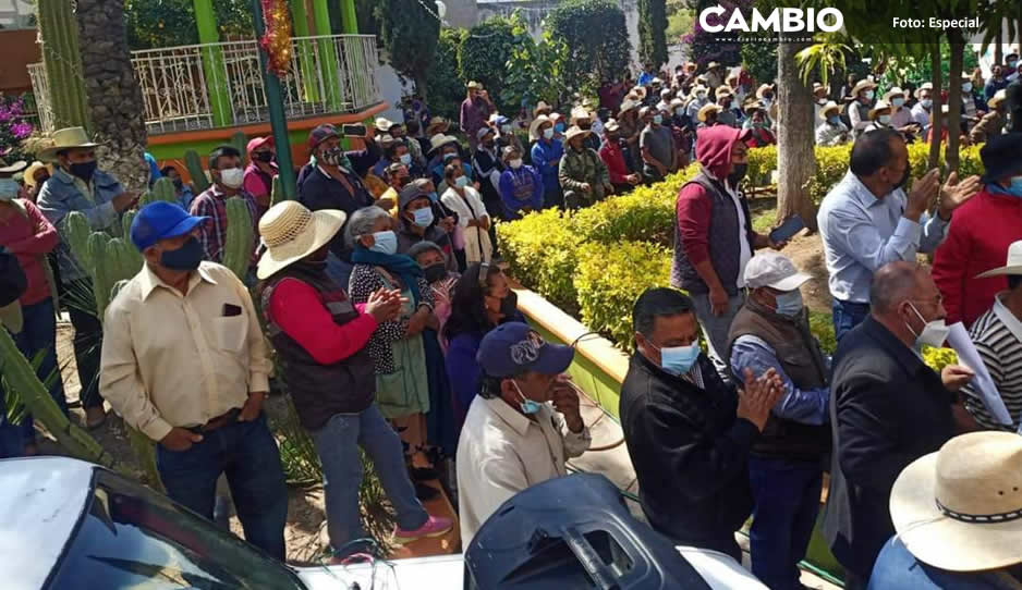 Caltpec y V. Carranza se suman a la lista de municipios en rebelión vs el cobro del DAP