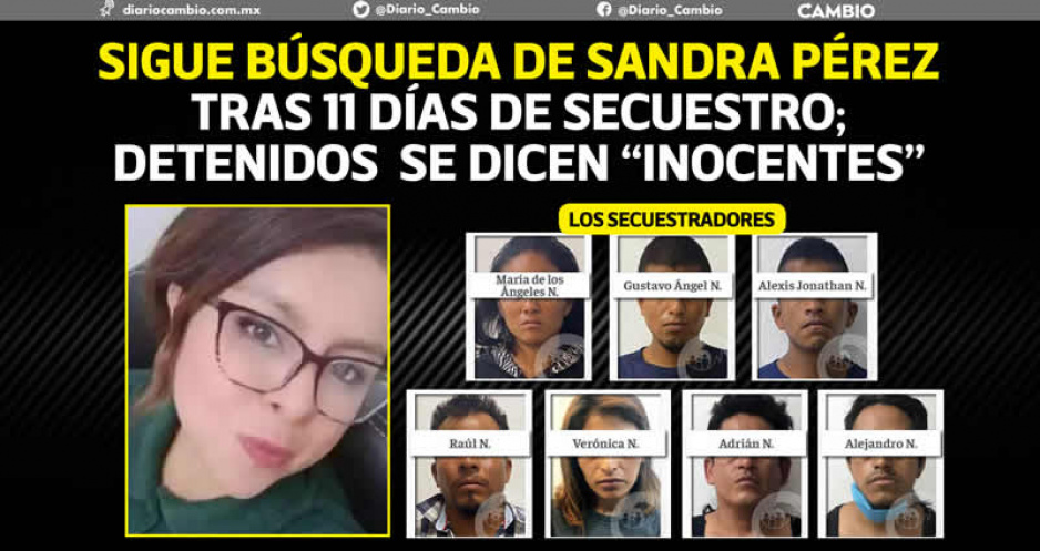 Sigue sin aparecer Sandra pese a la detención de los 7 secuestradores: ya son 11 días (FOTOS Y VIDEO)
