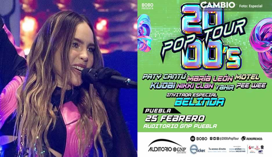 ¡Wow! Belinda vendrá a Puebla con los 2000’s Pop Tour