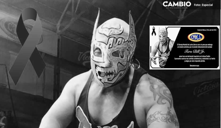 Luto en la lucha libre: muere Toro Bill Jr  tras función en la Arena Puebla