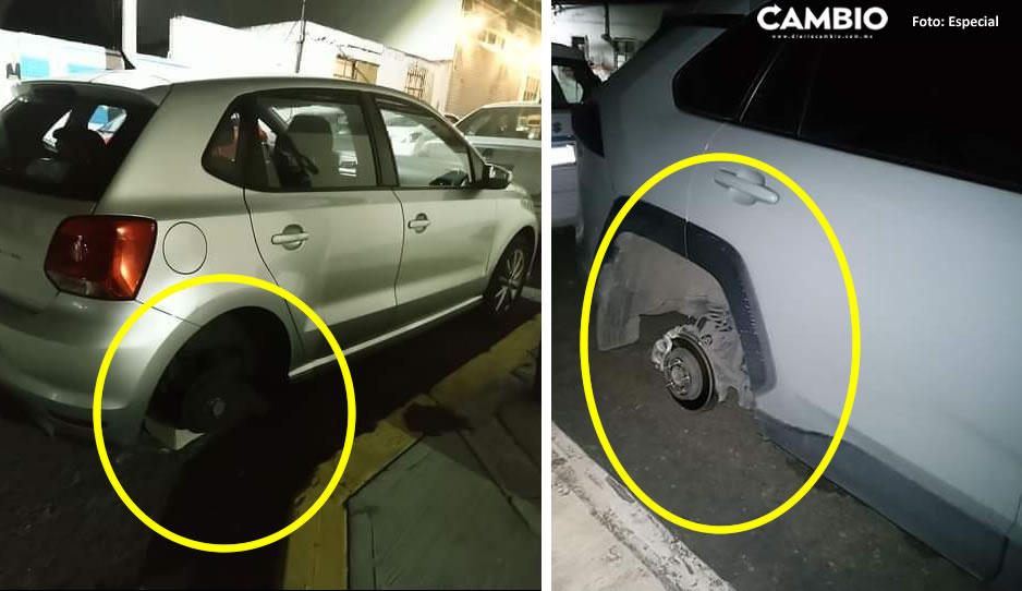 Velaban a su pariente, cuando malhechores se volaron las llantas de tres autos en Bulevar Forjadores