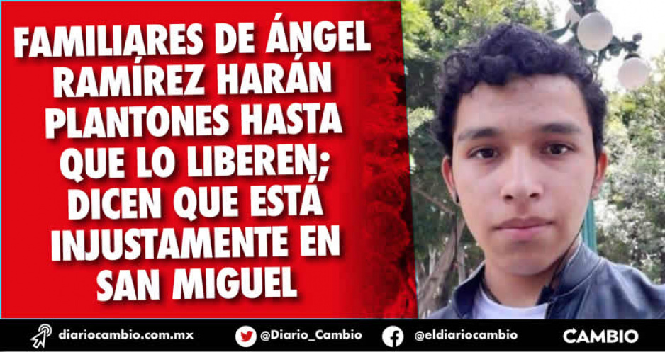 Familia de Ángel Ramírez protesta en la FGE: acusan encarcelamiento injustificado