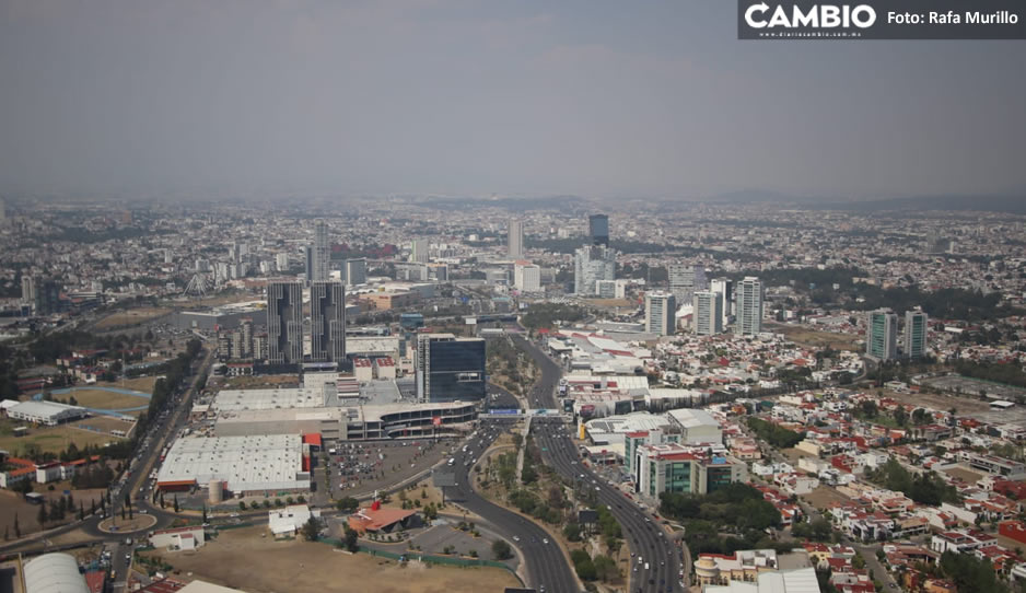 ¡Cuídate del sol!  Bruma cubre a Puebla capital por altas temperaturas (FOTOS y VIDEO)