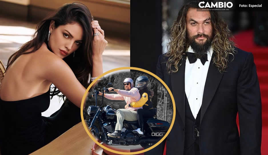 ¿Eiza González eres tú? La captan con Jason Momoa viajando en moto (FOTOS)