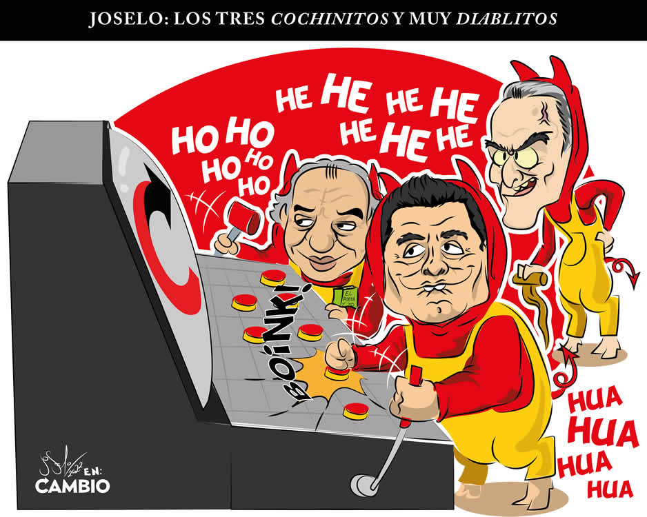Monero Joselo: LOS TRES COCHINITOS Y MUY DIABLITOS