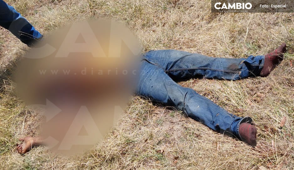 Lo encuentran sin rostro en Huixcolotla; sospechan que es un desaparecido de Tlacotepec